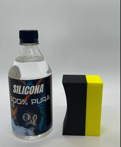 Silicona 100% Pura - Miel - 500ml + Pad  P/ Cubiertas Ruedas