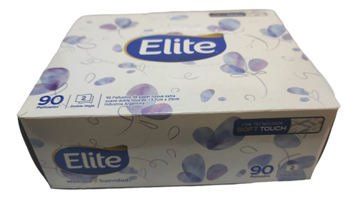 Pañuelos Doble Hoja Tisue Elite Tecno Soft Touch X90 U Flor