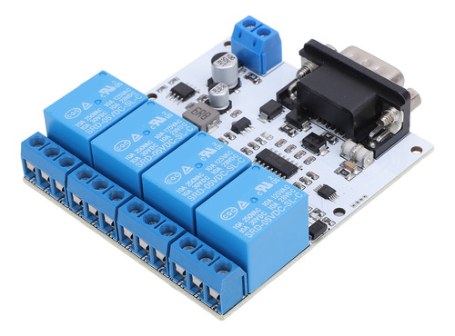 Módulo De Relé De 4 Canales Rs232 Opto Serial Port Control D