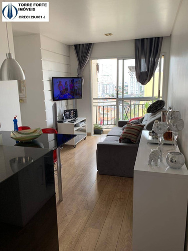 Imagem 1 de 14 de Lindo Apartamento Com 2 Dormitórios, Sacada E 1 Vaga Na Mooca - 2613