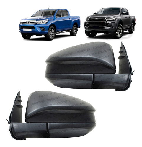 Par Espejo Electrico Negro Para Toyota Hilux 2016 2023