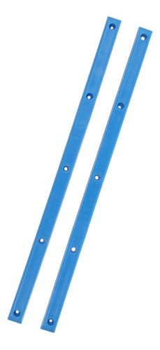 1 Par De Rieles Para Monopatín Longboard Con Tornillos Azul