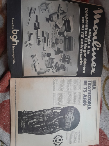 Suplemento La Razón Hogar Obrero Cooperativa 75 Años 07 1980 (Usado)
