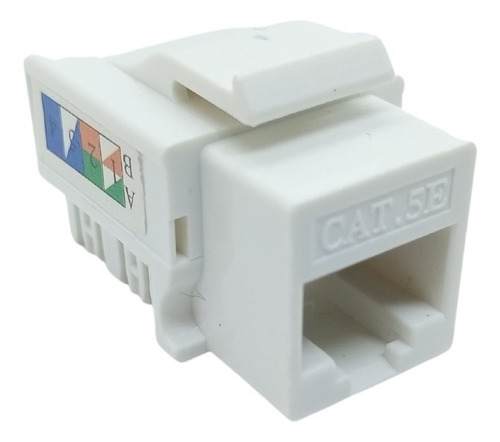Imagen 2 de 4 de Jack Coupler Rj45 Cat5e Hembra Conectores Rj45 Cable De Red