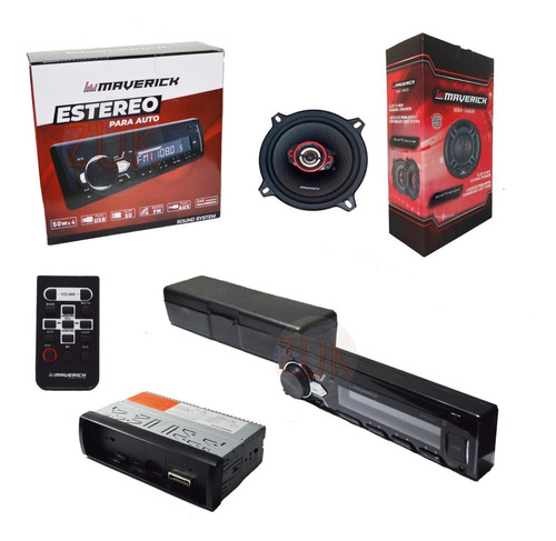 Estereo Bluetooth Remoto + Parlantes 50w 5,25 P/ Renault Zuk