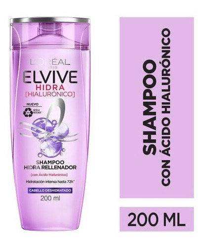 Shampoo Hidra Hialurónico Elvive L´oréal Paris 200ml