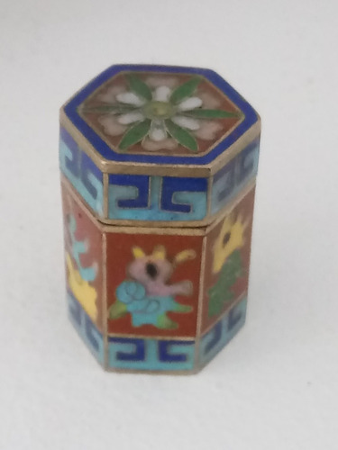 Antigua Caja Miniatura Cloisonne
