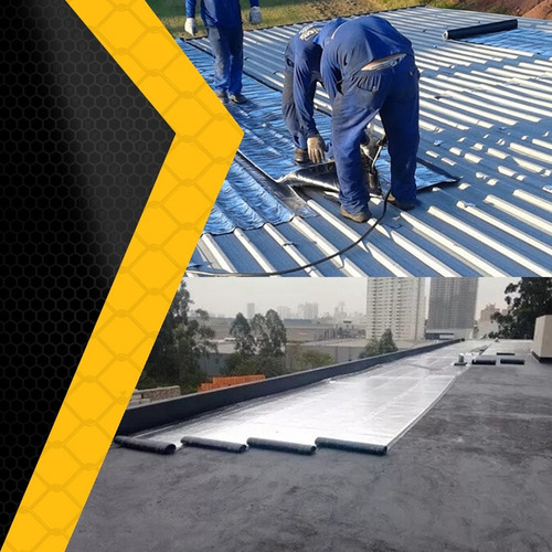 Imagem 4 de 5 de Manta Asfáltica Auto Adesiva Aluminizada - 30cm X 10m