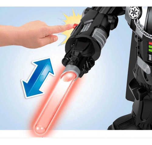 Boneco Star Wars Robô Darth Vader Lança Disco Imaginext