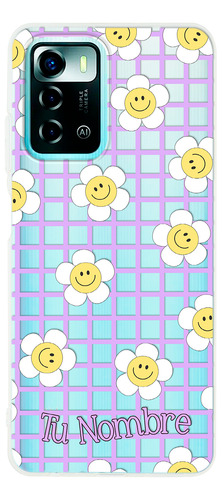 Funda Para Zte Para Mujer Flores Felices Con Tu Nombre