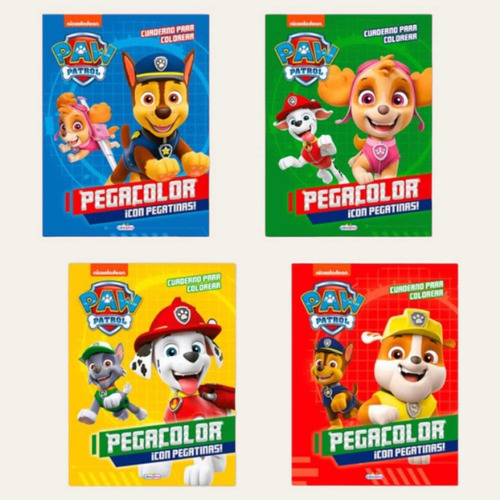 Pack X 2 Libros Para Colorear Paw Patrol