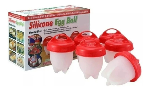 Cocedor Y Hervidor De 6 Huevos Duros De Silicone Egg Boil