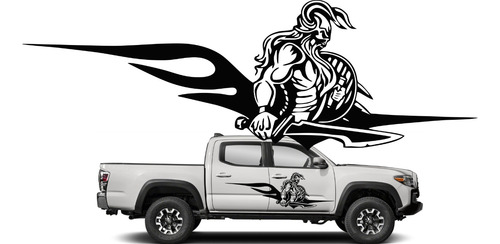 Sticker Calca Lateral Vikingo Guerrero