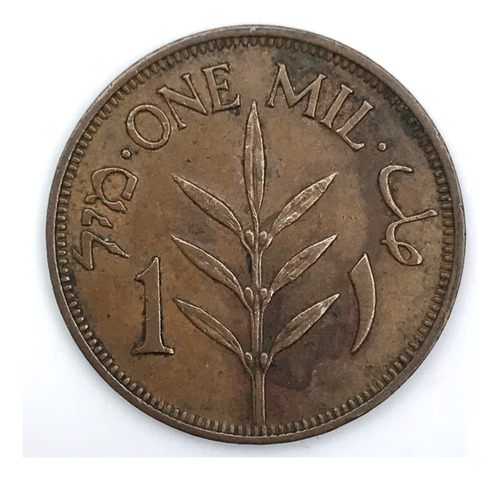 * Palestina Británica. Moneda De 1 Mil Año 1943. Km# 1 (Usado)