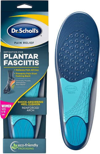 Plantillas Ortopédica Dr Scholl Fascitis Plantar Mujer 6-10