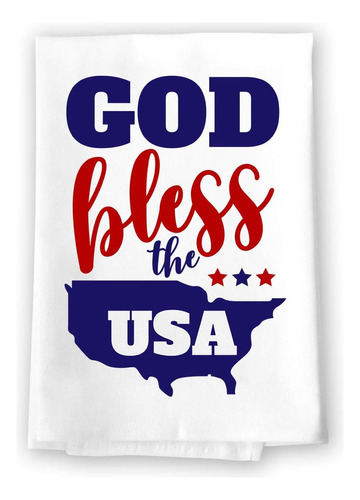 Toallas De Cocina Honey Dew Gifts, God Bless The Usa, 27 Pul