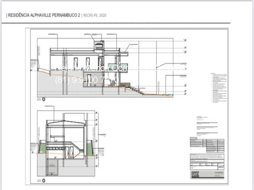 Imagem 9 de 11 de Vendo Casa Em Construção No Alphaville Pernambuco 2 (previsão De Entrega Para Setembro 2022), 04 Suítes, 02 Vagas, 297,29m² Área Construída - Rm0998 - 70631981
