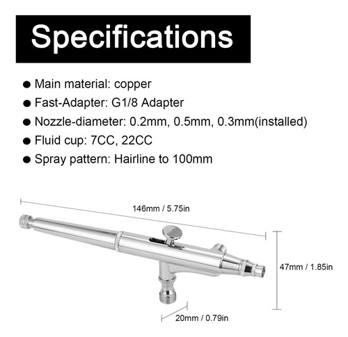 Gift Conjunto De Aerógrafo Profissional Para Modelo