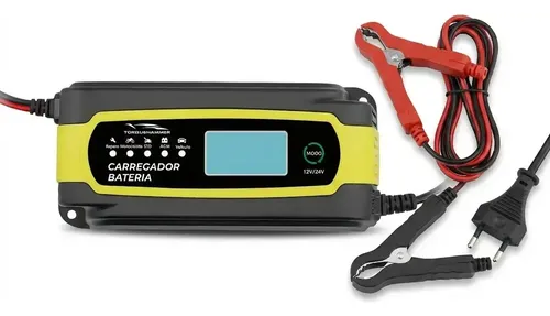 Carregador Bateria 12v 24v 200w Inteligente Com Display