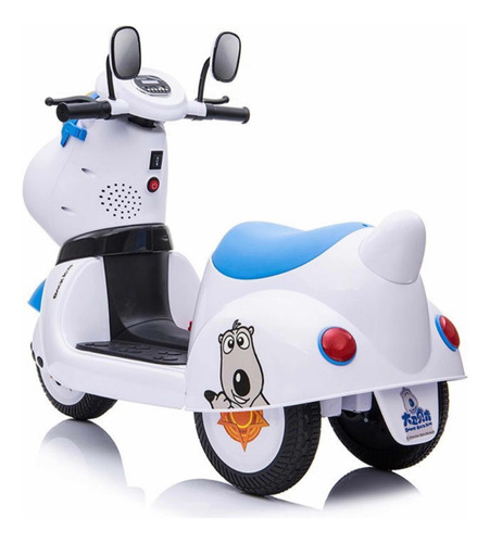 Motocicleta Eléctrica Edext 12v Para Niños 2-7 Años Color Azul