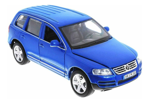 Volkswagen Touareg Azul Diecast Model Car By Bburago 1:24