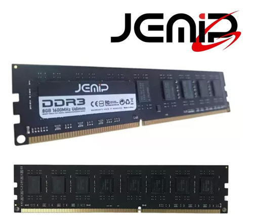 Memoria Ram Jemip 8gb Ddr3 1600mhz Udimm Desktop Pc