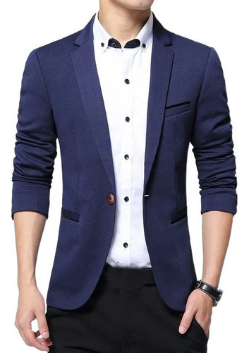 Trajes De Hombre Blazer Casual De Un Solo Botón For Hombre