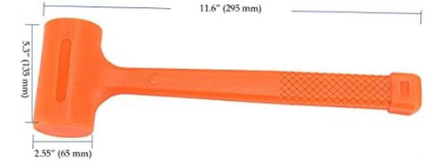 Martillo Heihak De 4 Lb, Mazo De Goma Resistente Al Rebote C