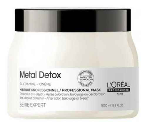 Baño De Crema Loreal Expert Metal Detox Coloracion 500ml