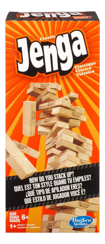 Juego De Mesa Hasbro Gaming Jenga Clásico De Madera +6 Años