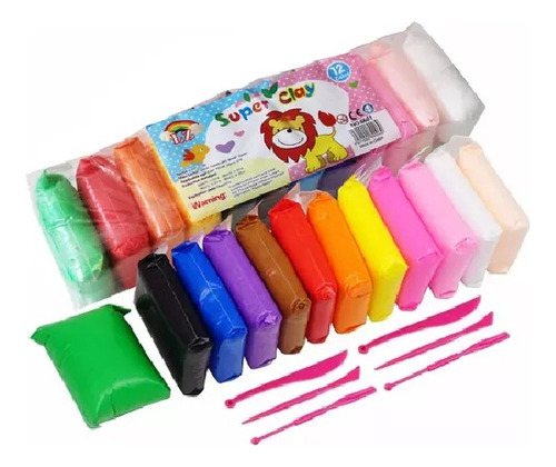 Pack De 5 Masa Moldeable Foamy, 12 Pzs C/u, Colores,