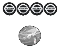 Comprar Kit De 4 Centros De Rin Nissan Sentra 2007-2012 Negro 54 Mm