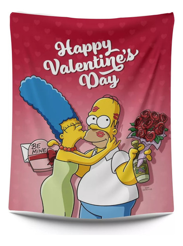 Frazada Cool Y Ultra Comoda Los Simpsons 1,60x1,10cm