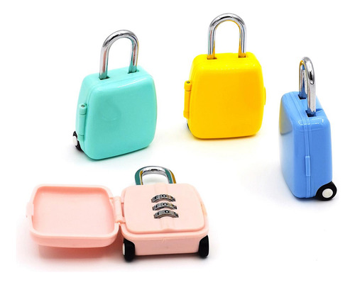 Paquete De 5-6 Candados Con Combinación Sin Llave,