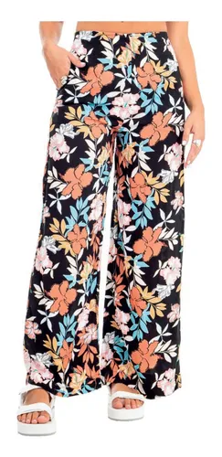 Pantalon Roxy Mujer Midnight Estampado Fibrana Original