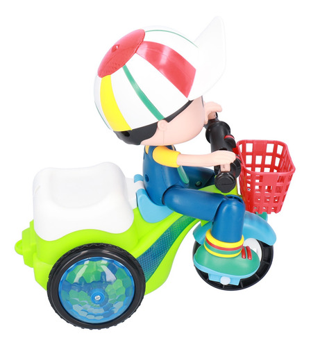 Triciclo, Luz, Sonido, Acrobacia Eléctrica, Para Niños, 360°