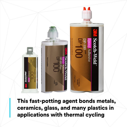 Adesivo Epóxi 3m Scotch-weld Dp100 Plus Clear 48,5 Ml Duo-pa