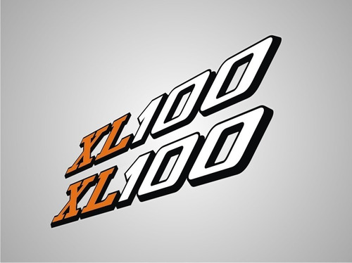 Calcos Honda Xl100 / Cachas / Kit X 2