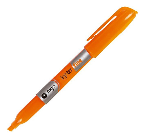 Resaltador Ezco Filgo Neon Biselado X 3 Unidades Color Naranja