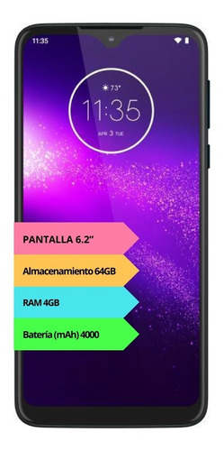 Celular Motorola Moto One Macro 4g 64gb 4gb Gtia Oficial 12c