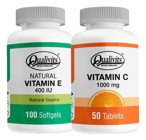 Vitamina C 1000 Mg X 50 + Vitamina E 400 Ui - Qualivits 