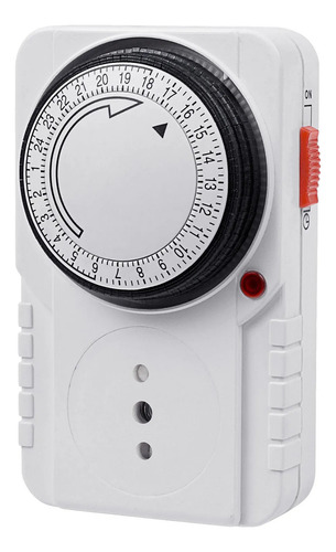 Temporizador Timer Analogico 24 Horas Indoor Adaptador