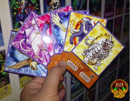 Combo 7 Cartas Feras De Cristal Yu-gi-oh Gx Versão Anime