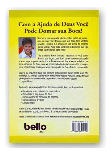 Livro Eu E Minha Boca Grande - Joyce Meyer - Bello