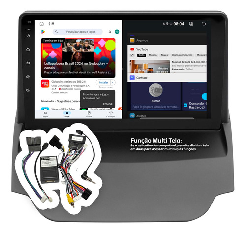 Multimidia Ecosport 13/17 Sync Android 64gb 9p Carplay Play