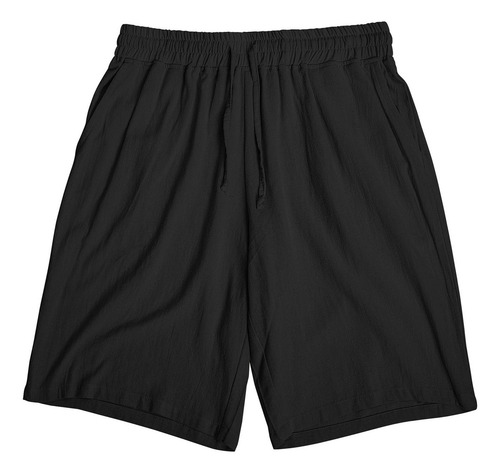 P Moda Hombre Casual Color Liso Cuerda Elástica Cintura C 20