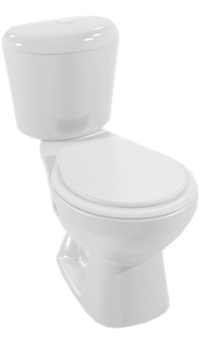 Wc Sanitario Tairona Roma 2 Piezas Tipo Push Blanco 