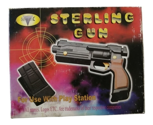 Play Station Ps1 Sterling Gun Pistola Pedal De Pie Y Caja  