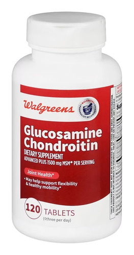 Glucosamine Chondroitin Avanzado Plus 1500 Mg 120 Tabletas