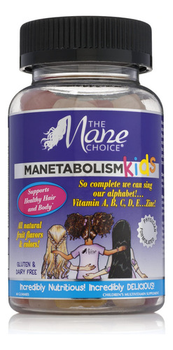 Manetabolism Kids Vitaminas Para Crecimiento Capilar Para Ni